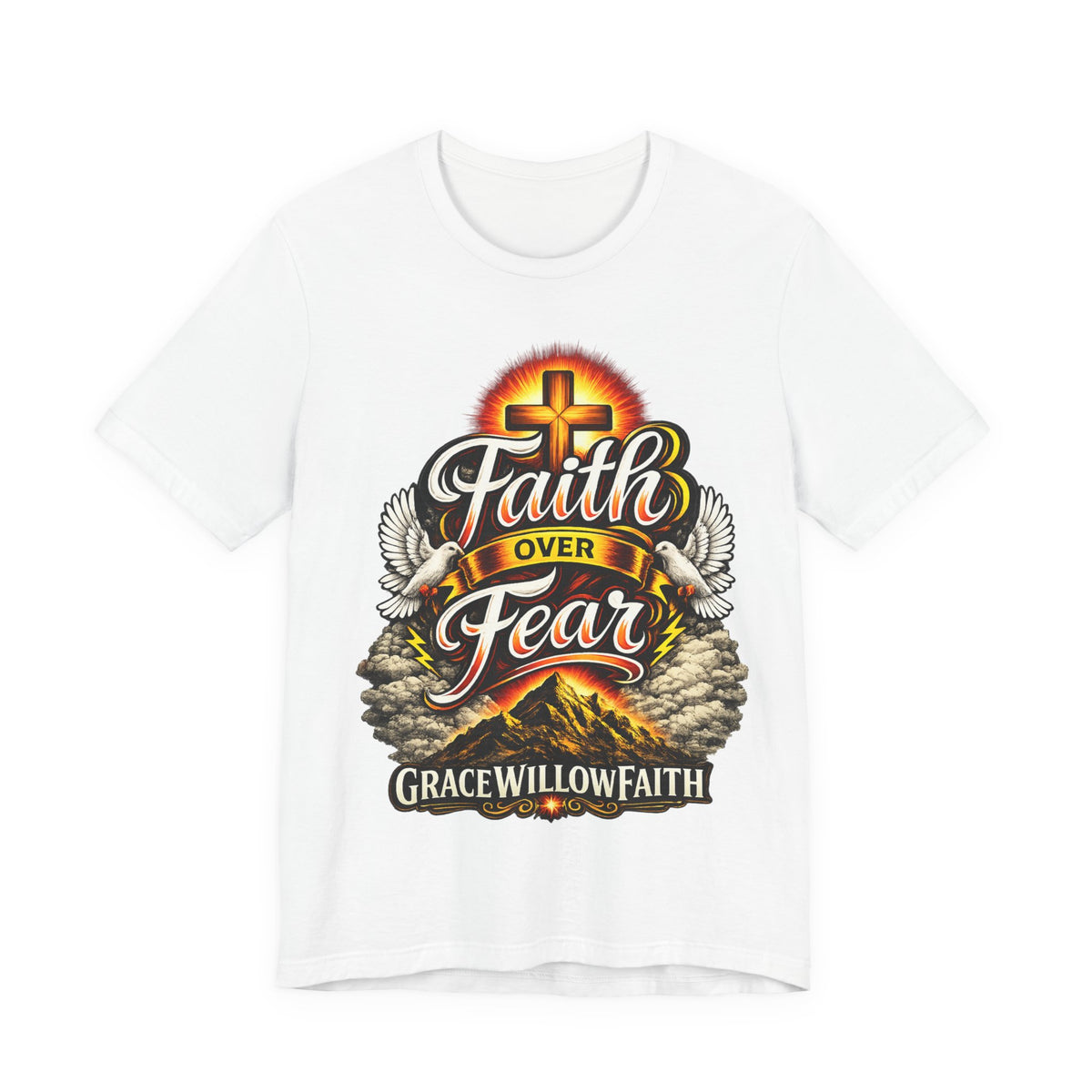Faith Over Fear – Christian Inspirational T-Shirt